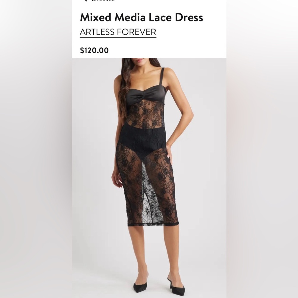 ARTELSS FOREVER  Lace Midi Dress